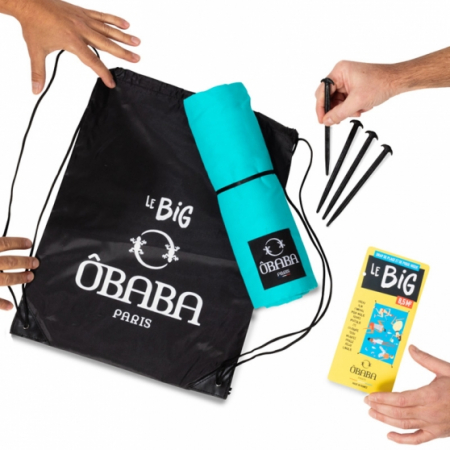 Accesorii - Cearceaf pentru plaja Ôbaba Big Moorea, turcoaz, 2.15m x 4 m