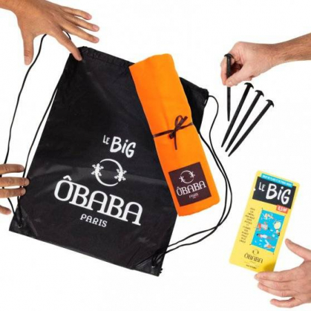 Accesorii - Cearceaf pentru plaja Ôbaba Big Sidney, portocaliu, 2.15m x 4 m