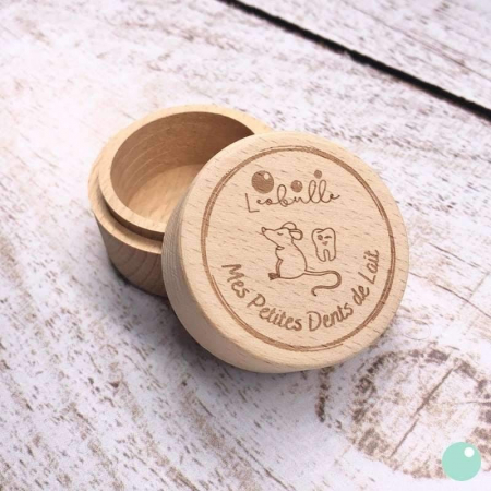Printi si Printese - Cutiuta de lemn pentru dintii de lapte