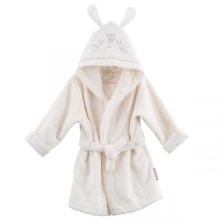 Imbracaminte Copii - Halat de baie copii, 100% bumbac organic, Pompon