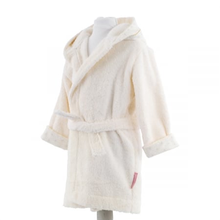 Halat de baie copii, 100% bumbac organic, Pompon [2]
