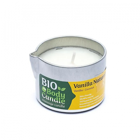Aromaterapie - Lumanare de masaj Organic Vanilla 50ml