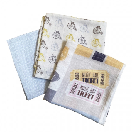 Museline din bumbac organic - Lucien Swaddle [1]