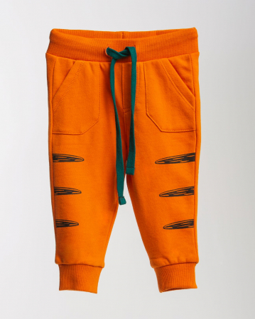 Pantaloni Tiger portocalii din bumbac [0]