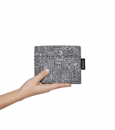 Sacosa-rucsac Notabag Hello World, Gri / Negru [6]