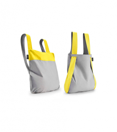 Sacosa-rucsac Notabag Galben / Gri [2]