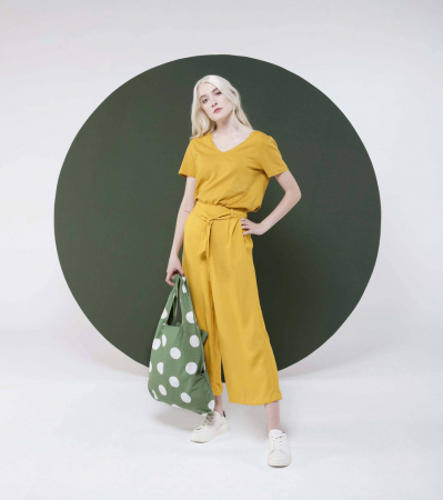 Sacosa-rucsac Notabag Olive Dots [6]