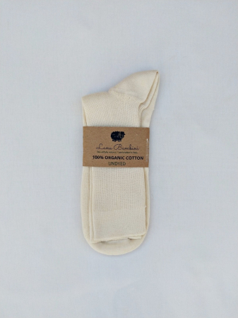 Cadouri barbati - Sosete adulti 100% bumbac organic nealbit și nevopsit, model Laura