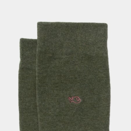 Sosete simple, bumbac, kaki (tricolor) - marime universala [1]