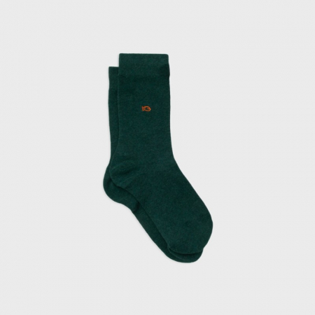 Regi - Sosete simple, bumbac, verde - marime universala