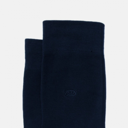 Sosete simple din bambus - bleumarin, marime universala [1]