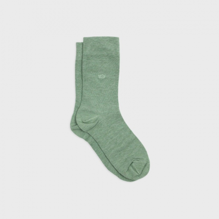Sosete simple din bambus - verde deschis, marime universala