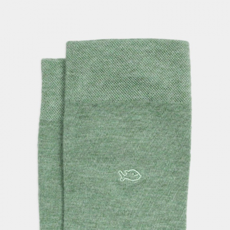 Sosete simple din bambus - verde deschis, marime universala [2]