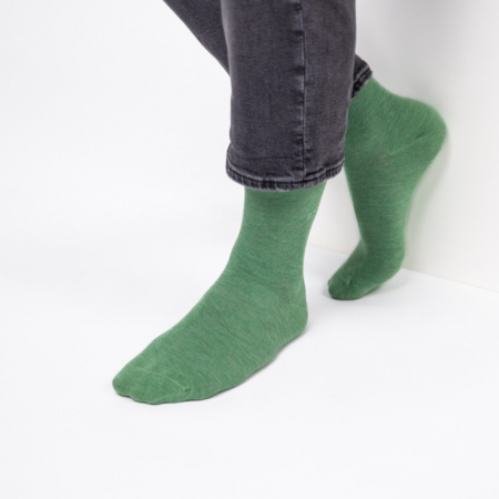 Sosete simple din bambus - verde deschis, marime universala [1]
