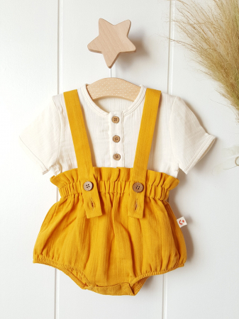 Tricou copii, 100% bumbac organic, unisex - bej [5]