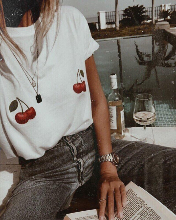 Imbracaminte - Tricou dama "Cherries"