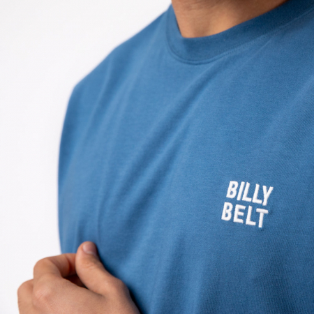 Tricou imprimat Billyclub, bumbac organic 100%, albastru - marime XXL [4]