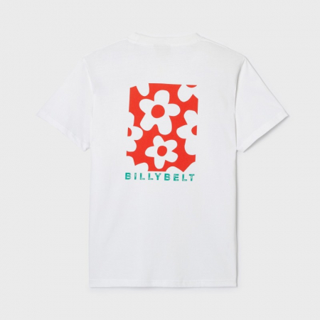Tricou imprimat Flower, bumbac organic 100%, alb - marime S [2]