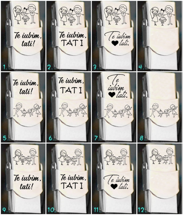 Brățară „Te Iubim Tati” pentru Tata de Fetițe – Personalizată, Din Piele [2]