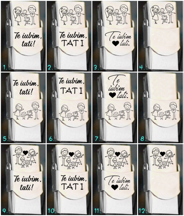 Brățară „Te Iubim Tati” pentru Tată de Băieți – Personalizată, Din Piele [2]