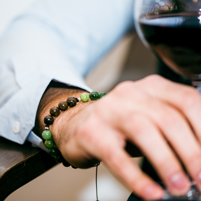 Pachet cadou, Bratara cu pietre semipretioase Puterea Mintii si Lumanare parfumata cu lemn de stejar [2]