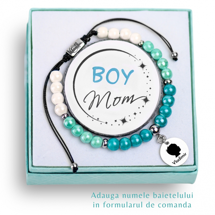 bratara-pentru-mama-de-baietel-boy-mom-personalizata-cu-nume-din-margele-de-portelan-turcoaz [3]
