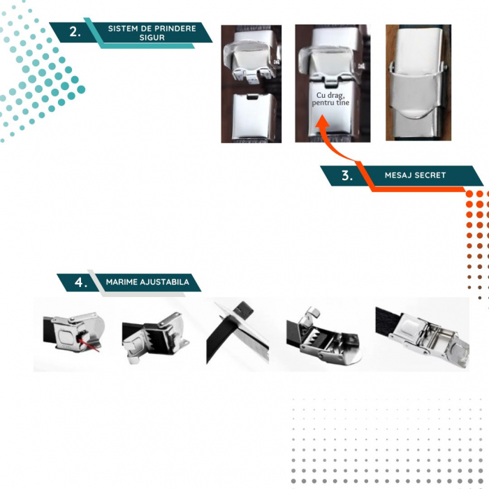 Brățară de piele cu mesaj Shine (cat) [3]