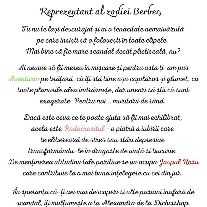 Bratara semipretioasa - Berbec [2]
