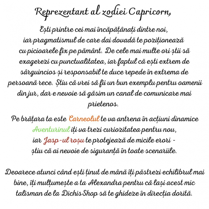 Bratara semipretioasa - Capricorn [3]