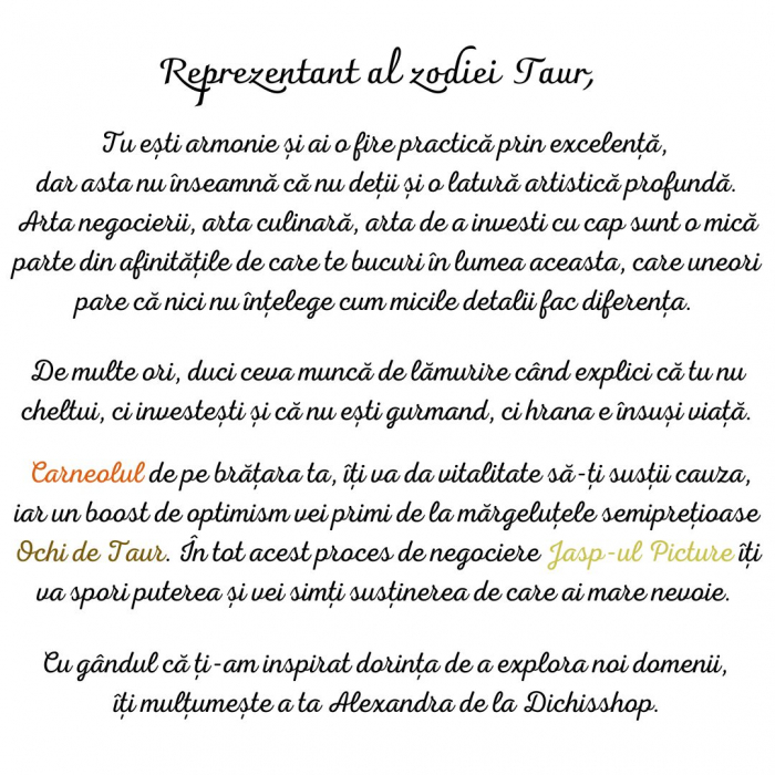 Bratara semipretioasa - Taur [2]