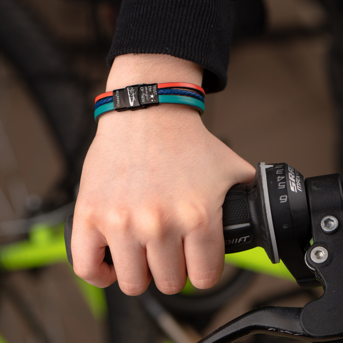 Bratari Baieti cu Mesaj New beginnings, Piele Naturala [5]