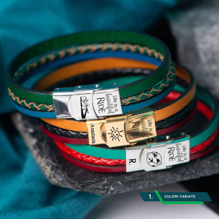 Bratari cu nume pentru copii, Life is a beautiful Ride [2]