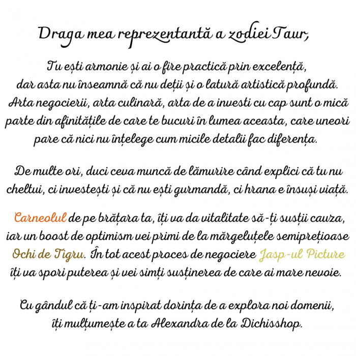 Bratara semipretioasa - Taur [3]