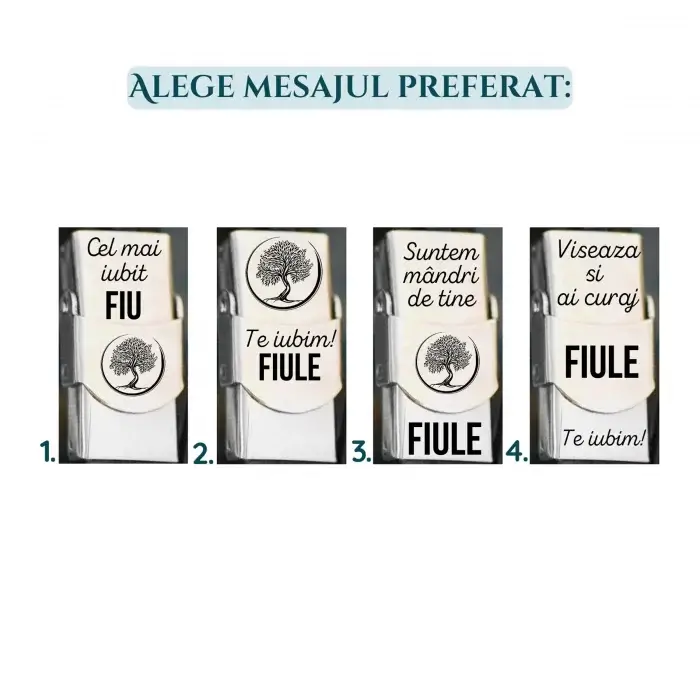 Bratara din piele cu mesaj personalizat pentru fiu, inchizatoare inox [4]