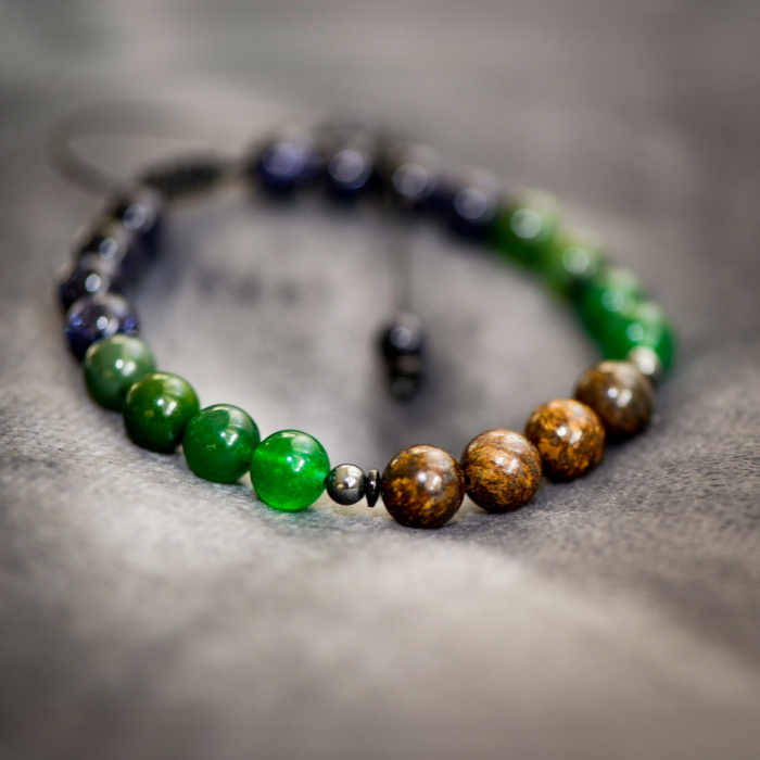 Pachet cadou, Bratara cu pietre semipretioase Puterea Mintii si Lumanare parfumata cu lemn de stejar [4]