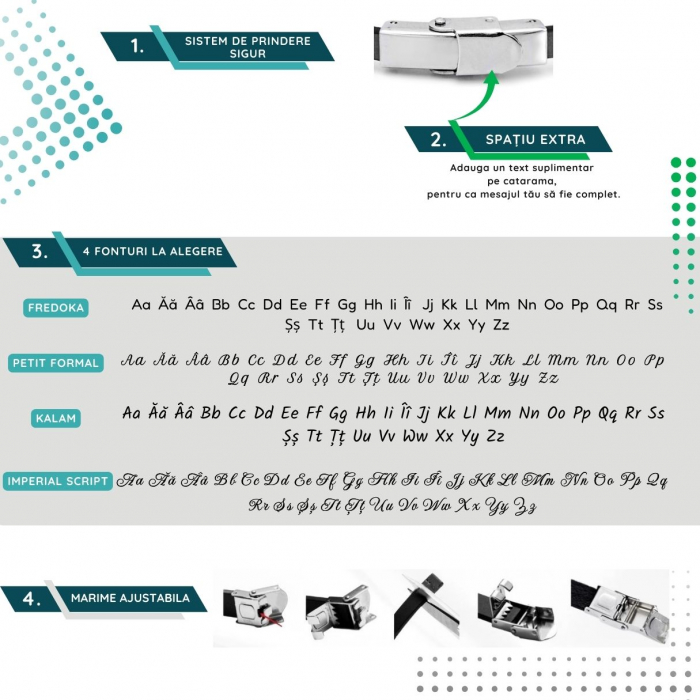 Set de bratari de piele subtire PERSONALIZABILE cu placuta din argint model wrap pentru cuplu [4]