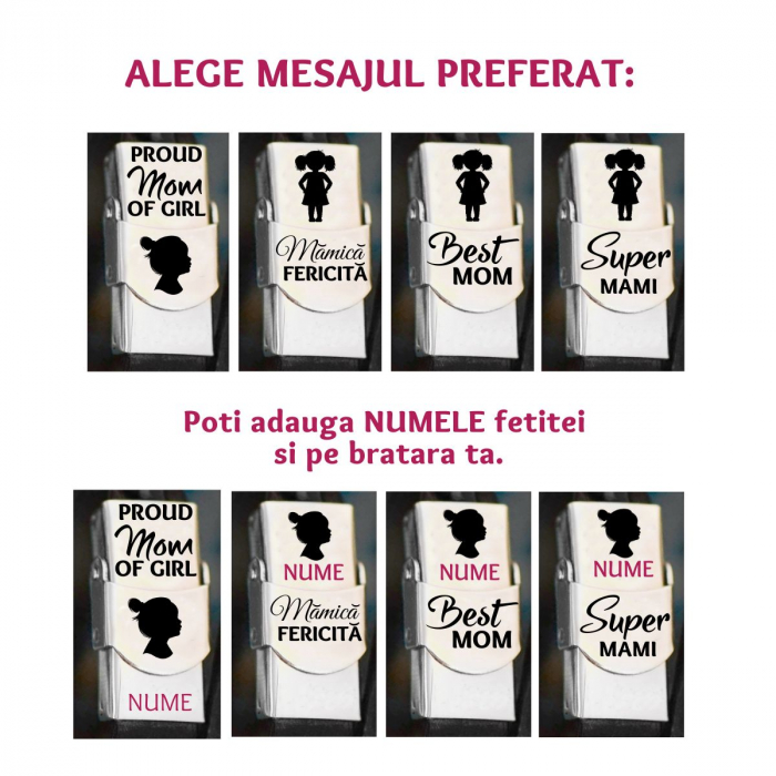 Set de Bratari Mama Fiica din piele [3]