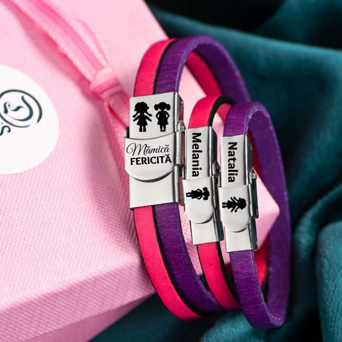 Mama Fetite - Set de Bratari Mama si 2 copii [4]