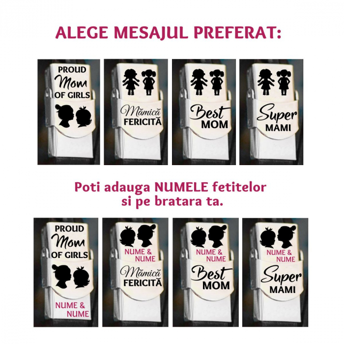 Mama Fetite - Set de Bratari Mama si 2 copii [2]