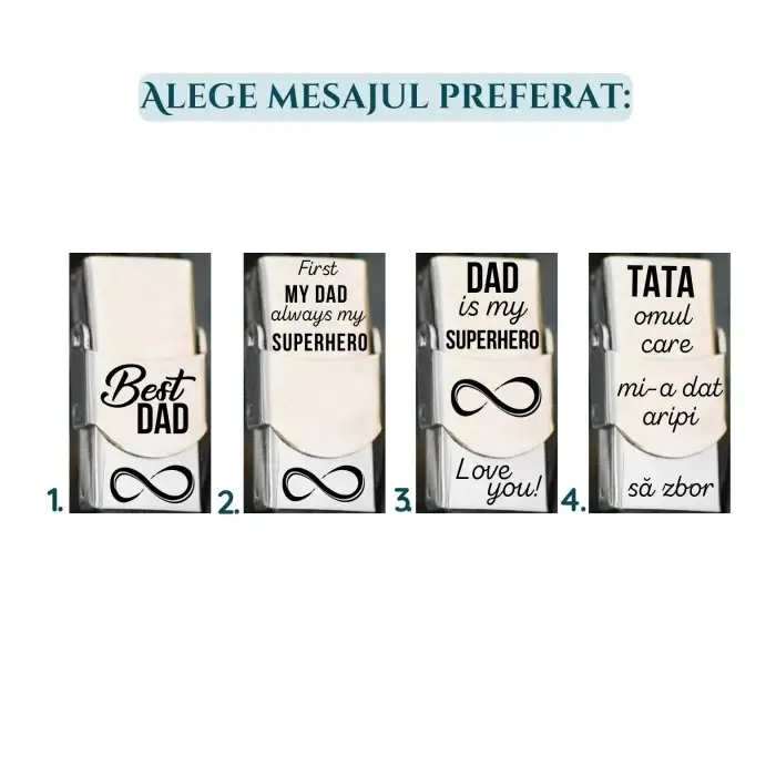 bratara din piele pentru tata inchizatoare otel inoxidabil ajustabila [3]