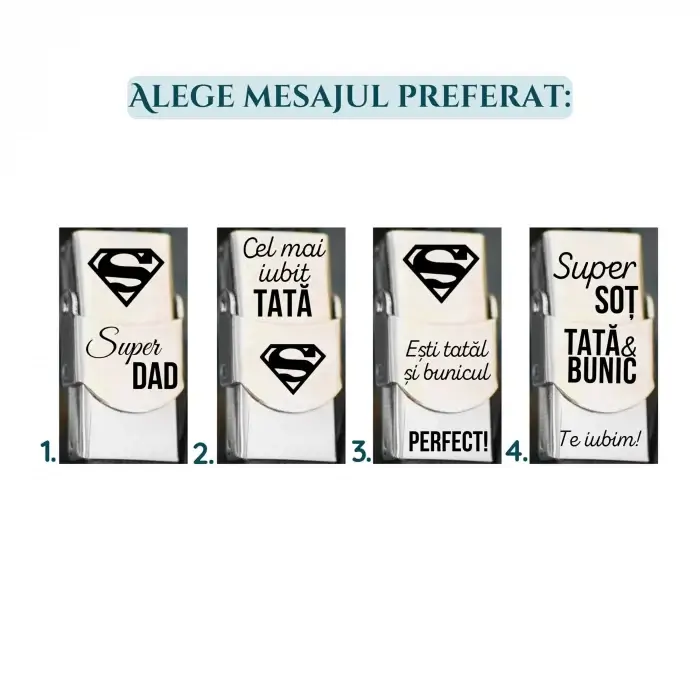 bratara din piele pentru tata inchizatoare otel inoxidabil ajustabila [3]