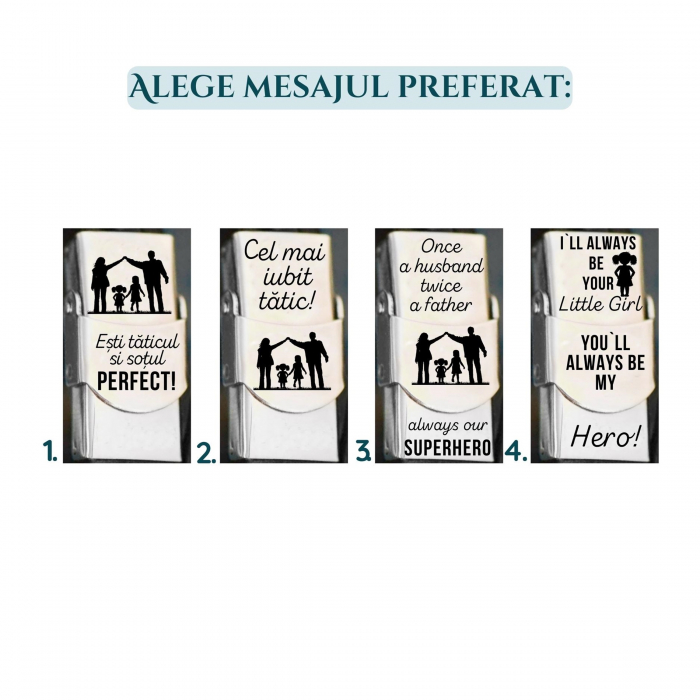 Tatic - Bratara din piele cu mesaj personalizat [3]