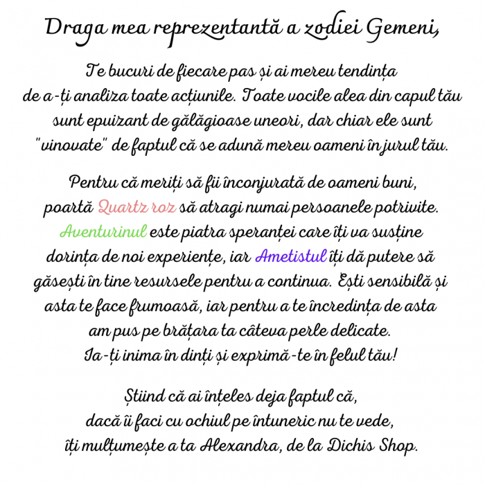 Bratara semipretioasa - Gemeni [6]