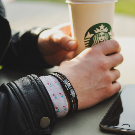 Cadou Aniversare casatorie - Bratara din Piele Personalizata - Slide Force Negru [1]