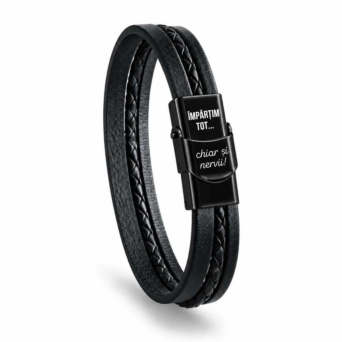 Cadouri - Bratara-barbati-personalizata-cu-mesaj-amuzant