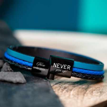 bratara-barbati-slide-force-cu-mesaj-never-give-up [1]
