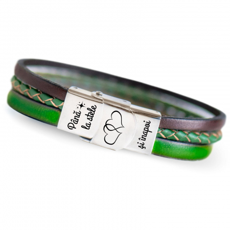 Bratari Personalizate FEMEI iubite - Bratara-cu-Initiale-Dama-mesaj-pana-la-stele