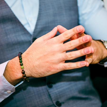 Pachet cadou, Bratara cu pietre semipretioase Puterea Mintii si Lumanare parfumata cu lemn de stejar [2]