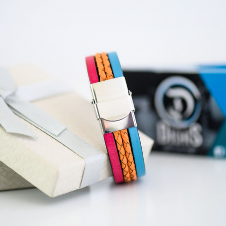 Bratara lata de piele cu mesaj PERSONALIZABILA - Femei [2]