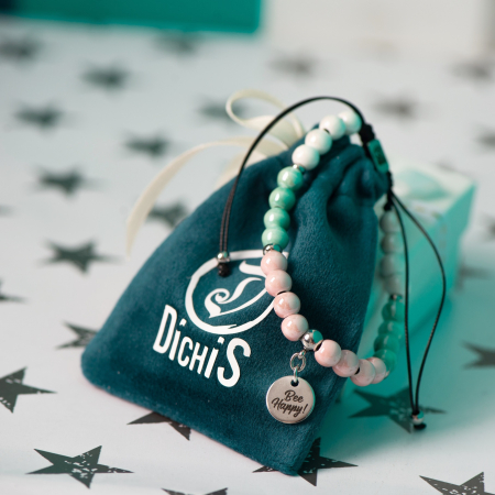 Bratara-Margele-Portelan-Turcoaz-Roz-cu-Banut-Personalizat [1]